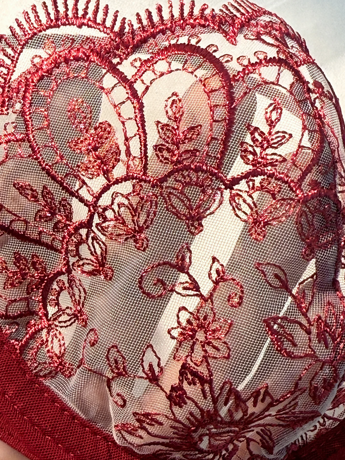 Conjunto de Lingerie - Semi Transparente Com Laço. - Imagem 7