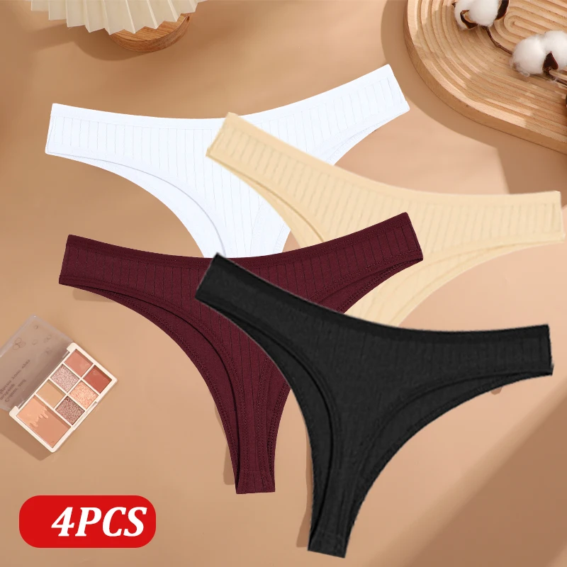 Calcinha Feminina Tangas de Algodão - Sexy 4 Peaçs. - Imagem 6