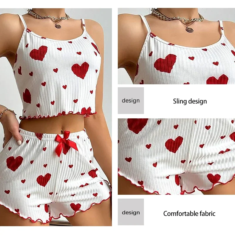 Conjunto de Pijamas Femininos - 2 Peças Regata Curta e Shorts. - Imagem 16