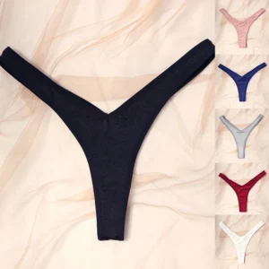 Calcinhas Sexy Para Mulheres Com Cintura Em V - Tanga Esportiva Respirável.