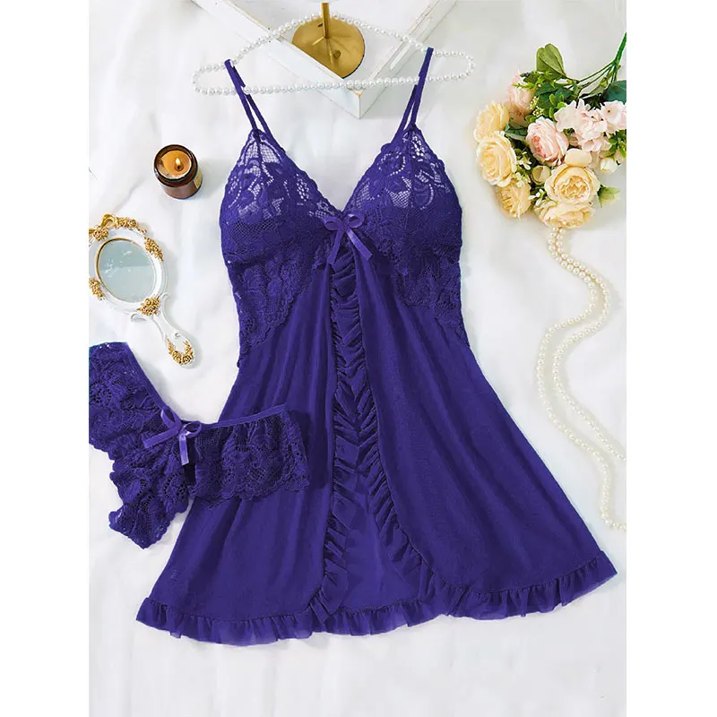 Conjunto Rosa Feminino - Camisola e Calcinha. - Imagem 6