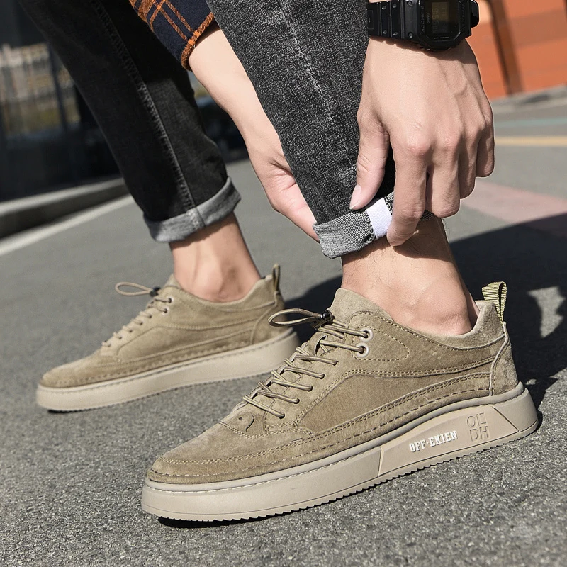 Sapatos Masculinos - Moda Mocassins de Couro Genuíno/Respirável. - Imagem 11