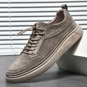 Sapatos Masculinos - Moda Mocassins de Couro Genuíno/Respirável.