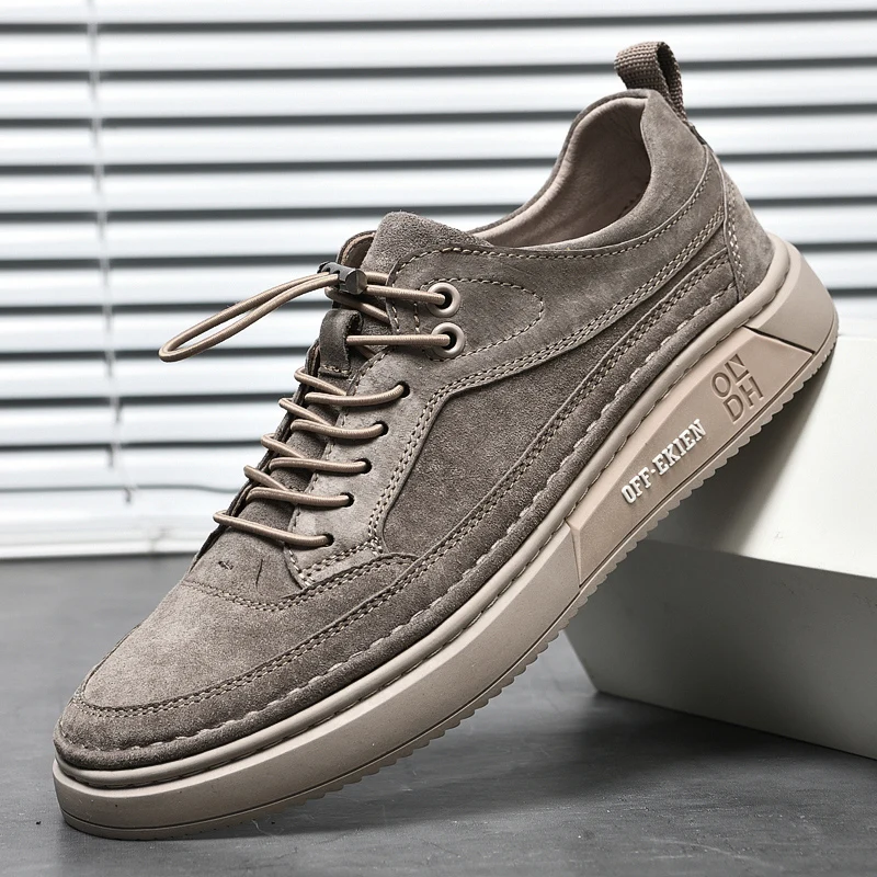 Sapatos Masculinos - Moda Mocassins de Couro Genuíno/Respirável.