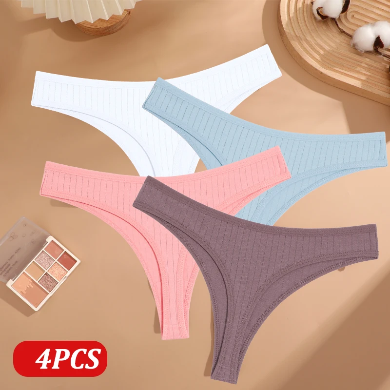Calcinha Feminina Tangas de Algodão - Sexy 4 Peaçs. - Imagem 15