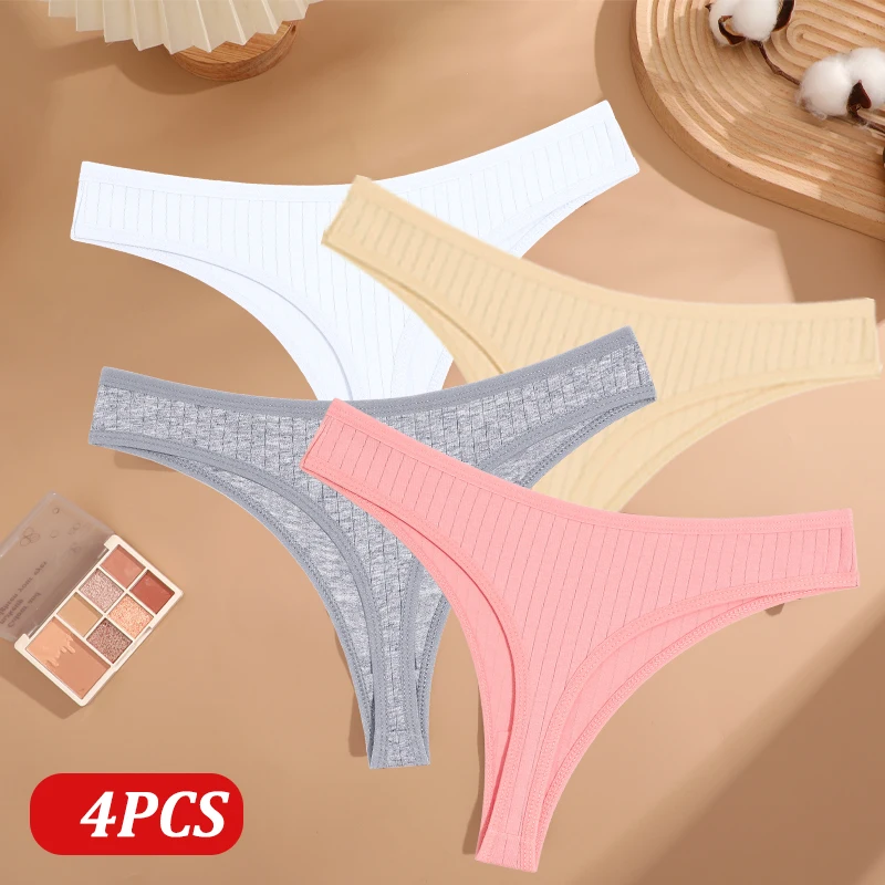 Calcinha Feminina Tangas de Algodão - Sexy 4 Peaçs. - Imagem 11