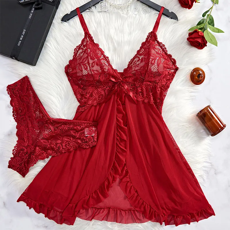 Conjunto Rosa Feminino - Camisola e Calcinha. - Imagem 8