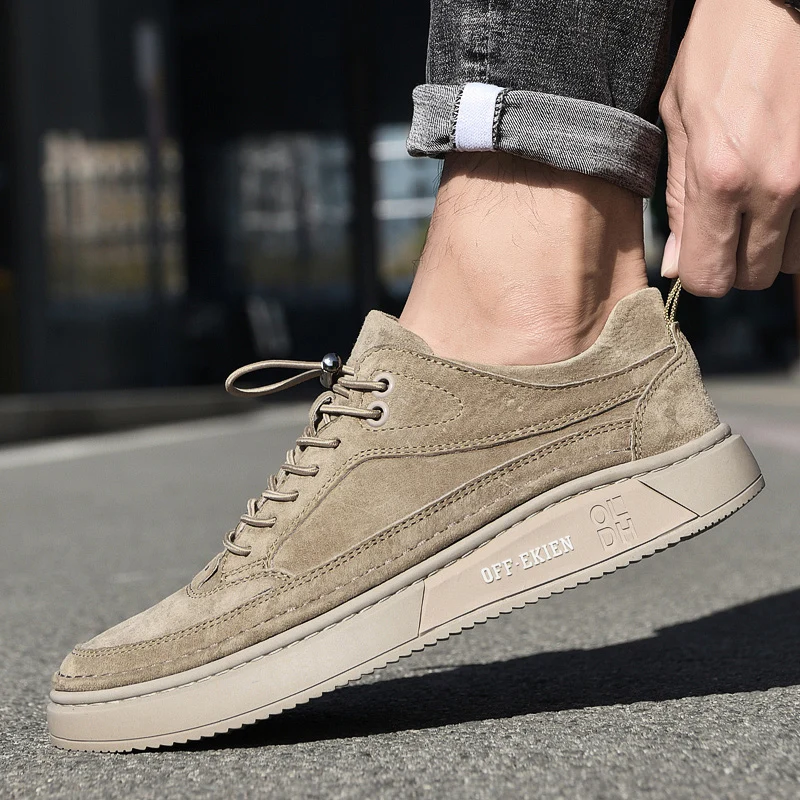 Sapatos Masculinos - Moda Mocassins de Couro Genuíno/Respirável. - Imagem 12