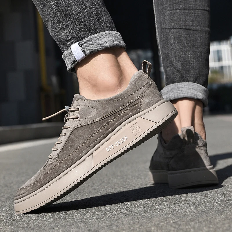 Sapatos Masculinos - Moda Mocassins de Couro Genuíno/Respirável. - Imagem 7