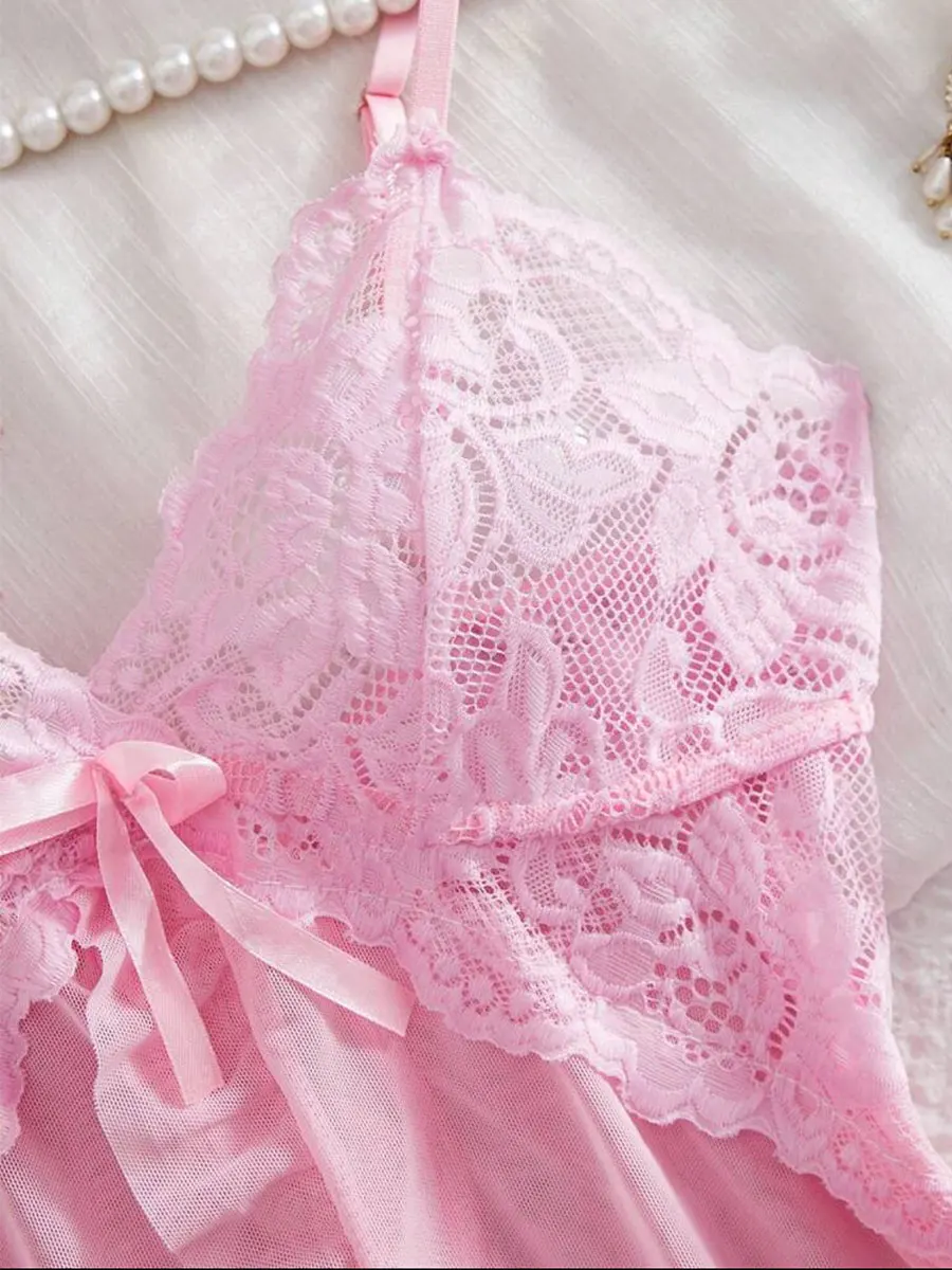 Conjunto Rosa Feminino - Camisola e Calcinha. - Imagem 17