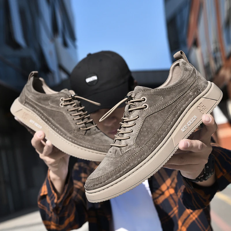 Sapatos Masculinos - Moda Mocassins de Couro Genuíno/Respirável. - Imagem 16