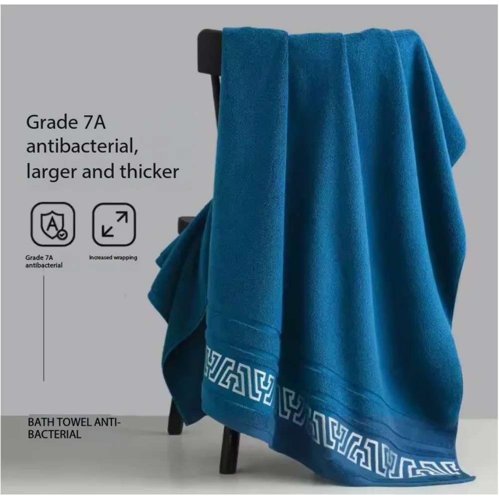 Toalha de Banho Grossa de Algodão Puro 70X140 - 380g. - Imagem 5