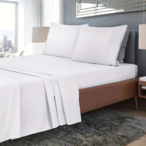 Lençóis de Luxo - Contagem Elegante de 1500 Fios - Sem Rugas.