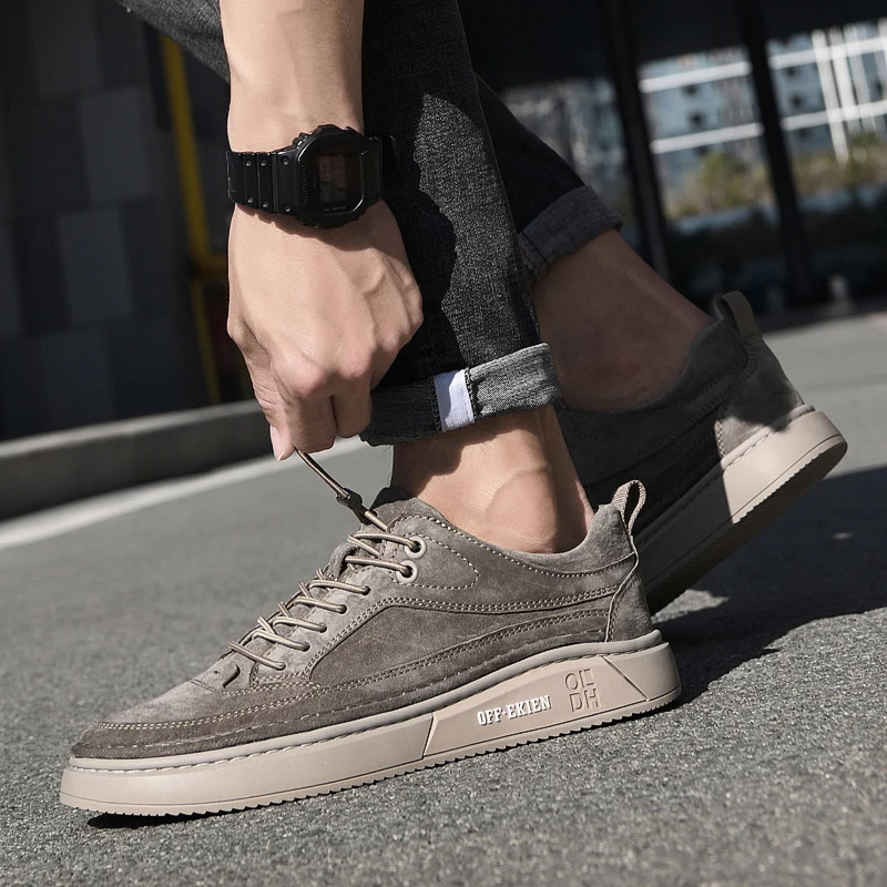 Sapatos Masculinos - Moda Mocassins de Couro Genuíno/Respirável. - Imagem 6