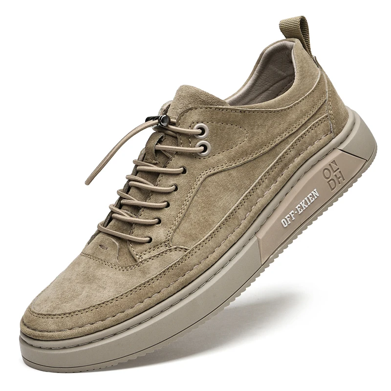 Sapatos Masculinos - Moda Mocassins de Couro Genuíno/Respirável. - Imagem 2