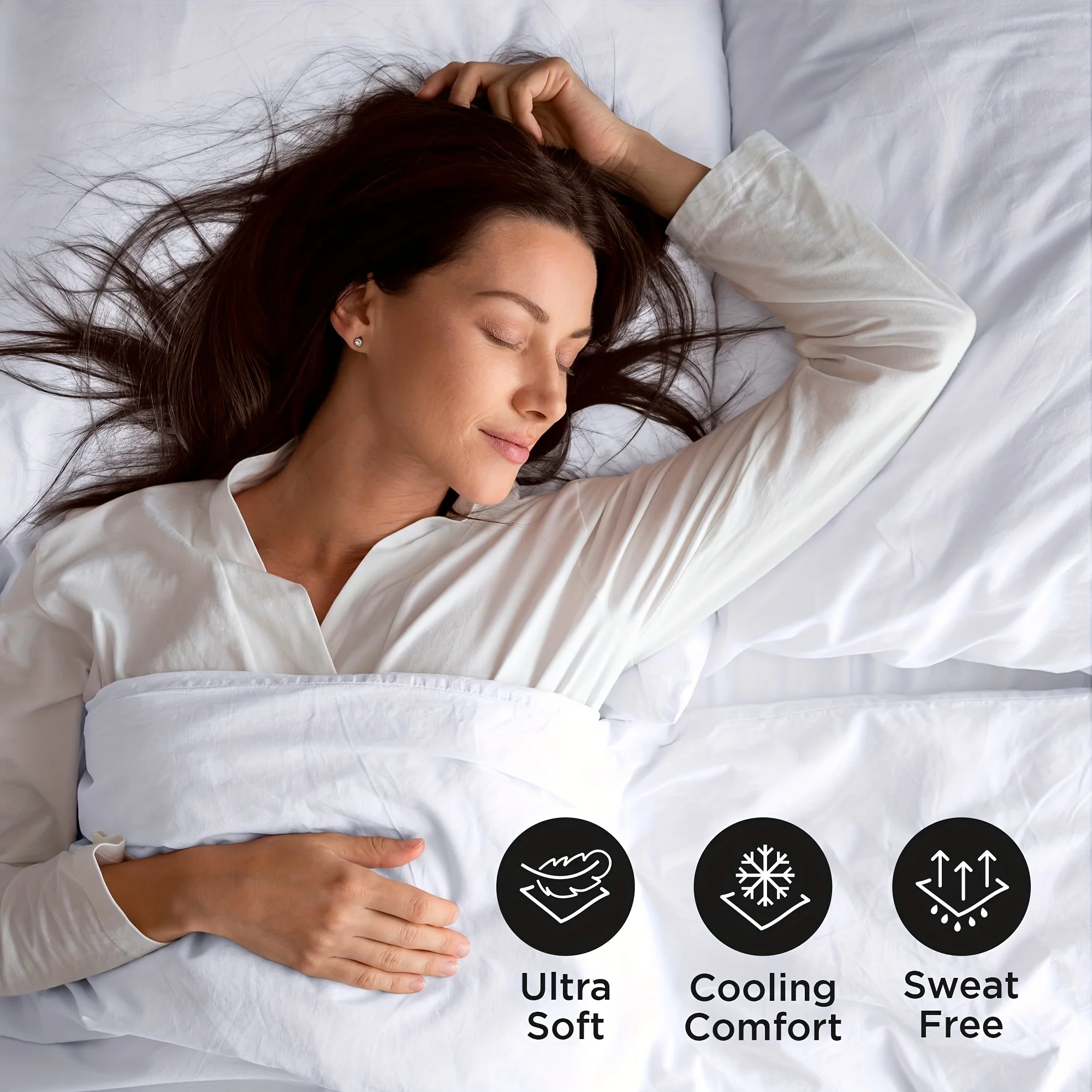 Lençóis de Luxo - Contagem Elegante de 1500 Fios - Sem Rugas. - Imagem 7
