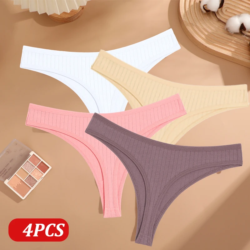 Calcinha Feminina Tangas de Algodão - Sexy 4 Peaçs. - Imagem 8