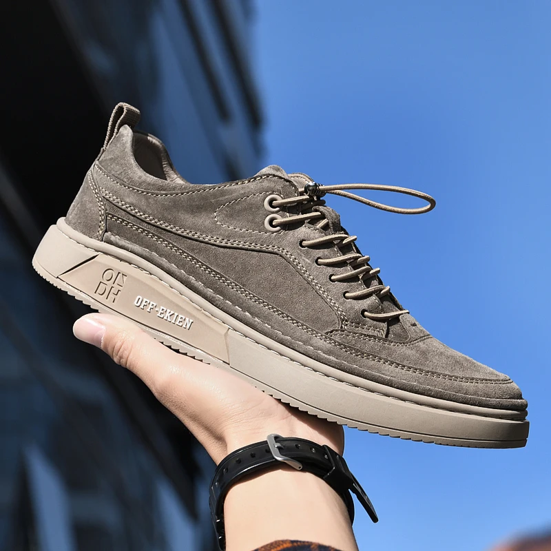 Sapatos Masculinos - Moda Mocassins de Couro Genuíno/Respirável. - Imagem 17