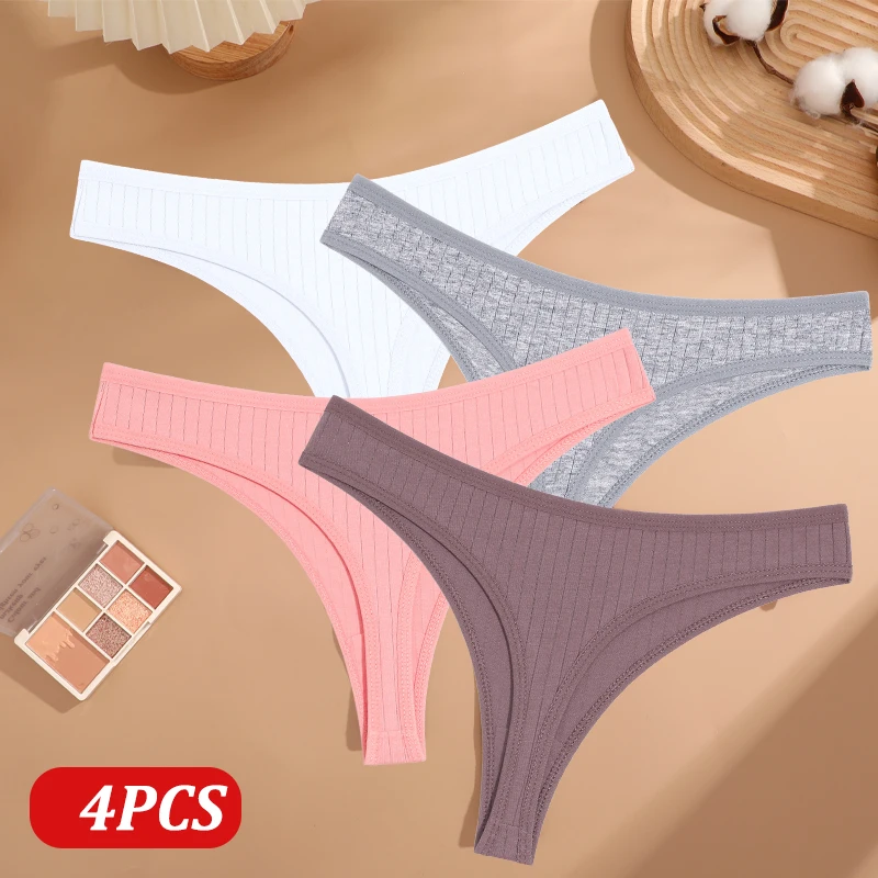 Calcinha Feminina Tangas de Algodão - Sexy 4 Peaçs. - Imagem 13