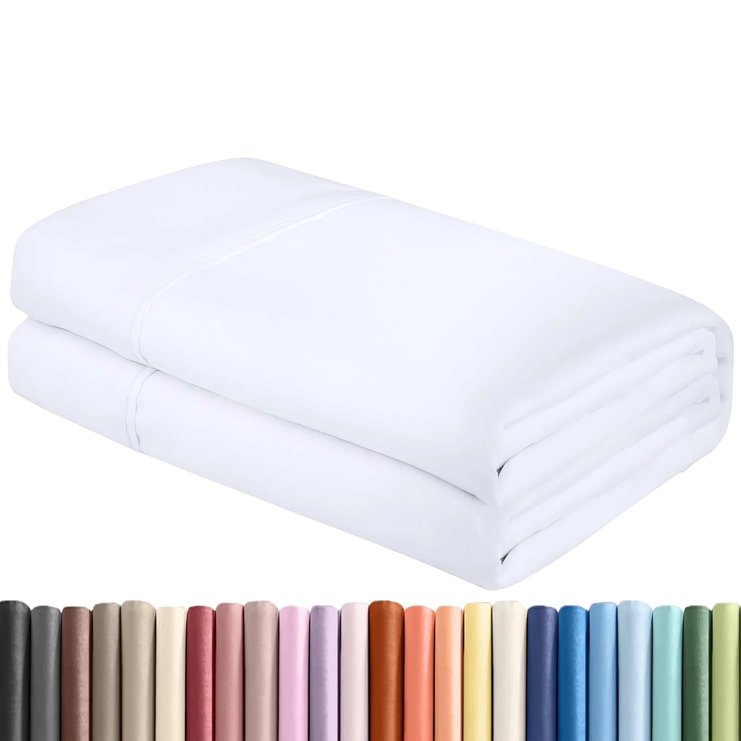 Lençóis de Luxo - Contagem Elegante de 1500 Fios - Sem Rugas. - Imagem 9