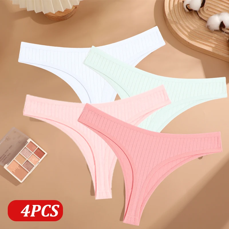 Calcinha Feminina Tangas de Algodão - Sexy 4 Peaçs. - Imagem 10